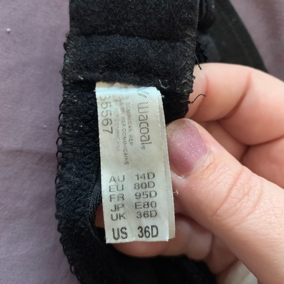 Wacoal 36D Awareness Underwire Bra Black - Picture 5 of 5
